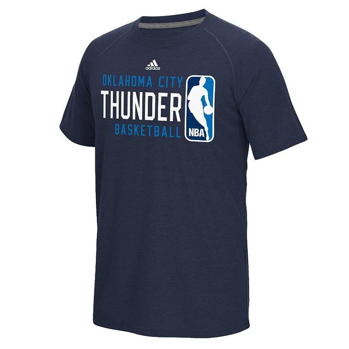 Adidas Men's Oklahoma City Thunder Play It Forward Tee, Size: Xl, Blue (navy)