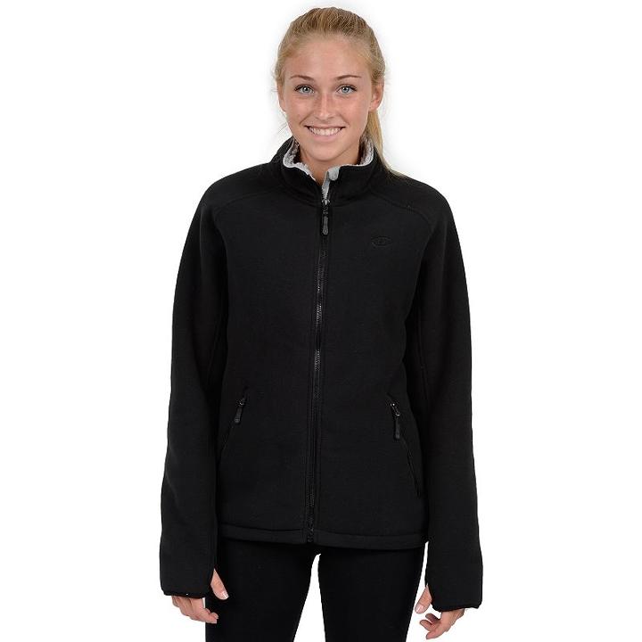 Women's Champion Sherpa-lined Fleece Jacket, Size: Xl, Black