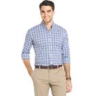 Men's Izod Advantage Regular-fit Sport Flex Plaid Stretch Button-down Shirt, Size: Xxl, Purple Oth