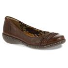Soft Style By Hush Puppies Jordyn Women's Pleated Wedge Flats, Size: Medium (8), Brown