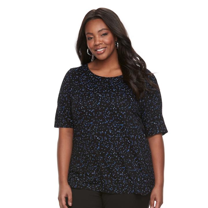 Plus Size Apt. 9® Essential Scoopneck Tee, Women's, Size: 0x, Oxford