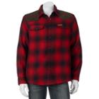 Men's Field & Stream Classic-fit Plaid Sherpa-lined Button-down Shirt, Size: Small, Red Other