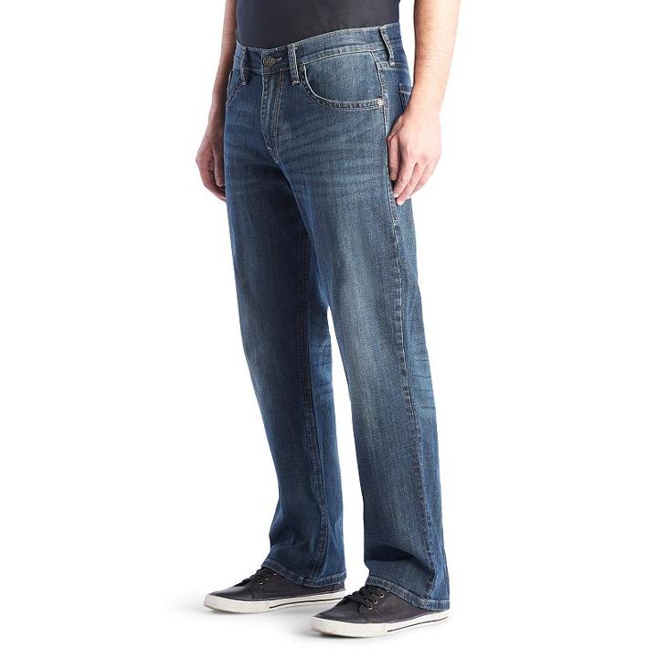 Men's Rock & Republic Radiator Stretch Relaxed Straight Fit Jeans, Size: 34x30, Med Blue