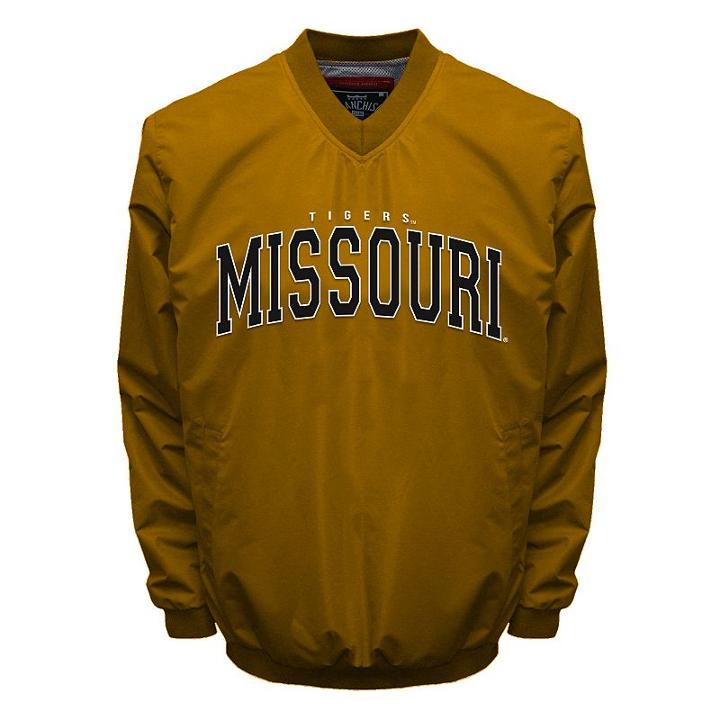 Men's Franchise Club Missouri Tigers Squad Windshell Jacket, Size: Large, Gold