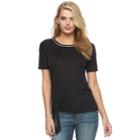 Women's Juicy Couture Embellished Tie Tee, Size: Xl, Black