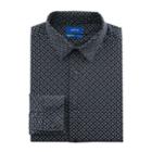 Men's Apt. 9&reg; Slim-fit Premier Flex Collar Stretch Dress Shirt, Size: 16.5-34/35, Black