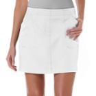 Women's Grand Slam Woven Golf Skort, Size: 16, White
