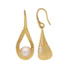 Pearlustre By Imperial 14k Gold Freshwater Cultured Pearl Filigree Drop Earrings, Women's, White