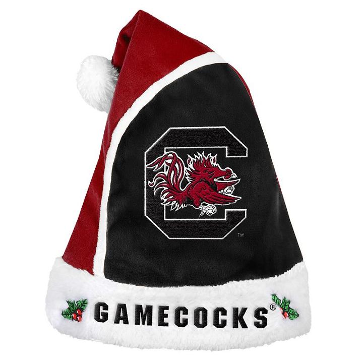 Adult South Carolina Gamecocks Santa Hat, Red