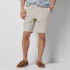 Men's Sonoma Goods For Life&trade; Flexwear Flat-front Shorts, Size: 30, Lt Beige