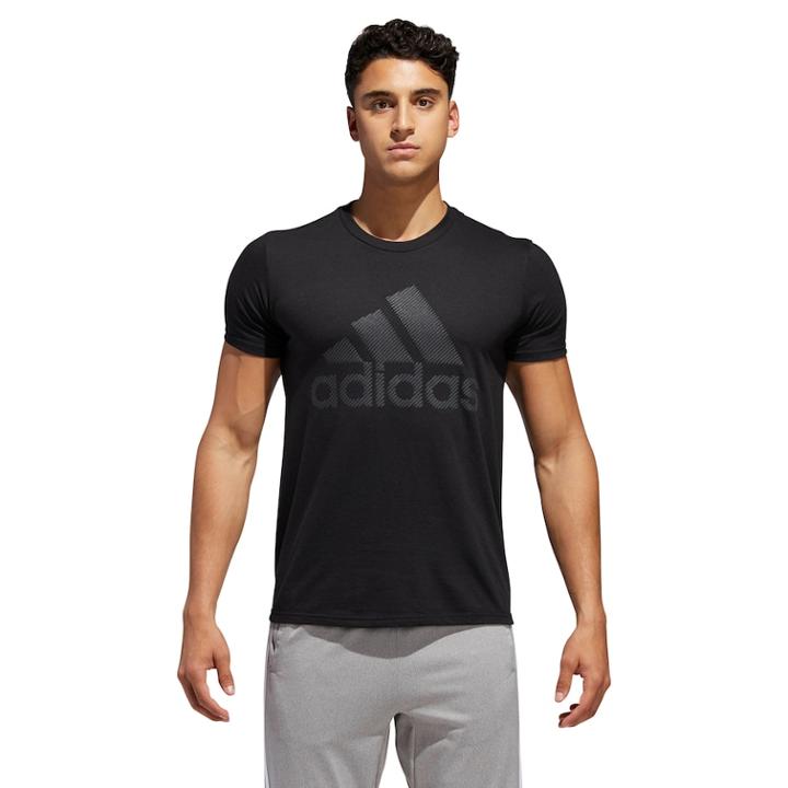 Men's Adidas Bounce Tee, Size: Medium, Black