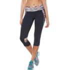Women's Tek Gear&reg; Mesh-hem Capri Workout Leggings, Size: Small, Brt Orange