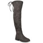 Journee Collection Mount Women's Over-the-knee Boots, Girl's, Size: 6, Grey