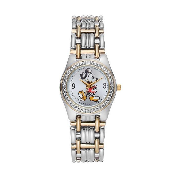 Disney's Mickey Mouse Women's Two Tone Watch, Multicolor