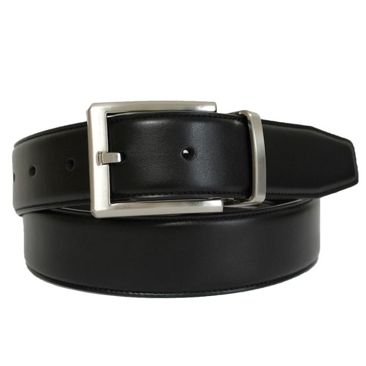 Men's Apt. 9&reg; Reversible Stretch Feather-edge Belt, Size: Xl, Black