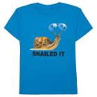Boys 8-20 Snailed It Tee, Boy's, Size: Large, Turquoise/blue (turq/aqua)