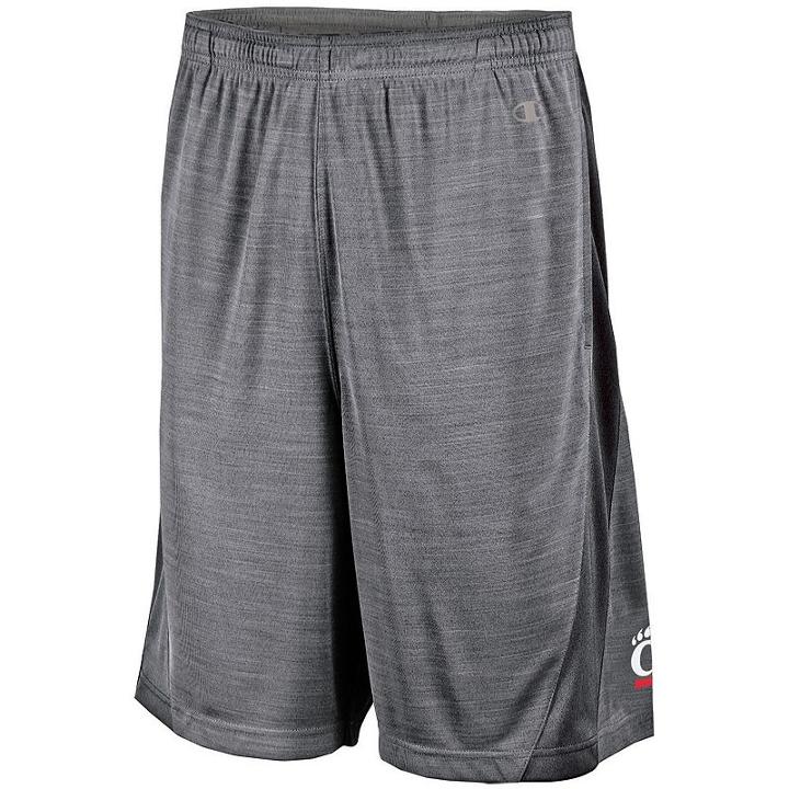 Men's Champion Cincinnati Bearcats Boosted Stripe Shorts, Size: Large, Grey
