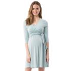 Maternity Pip & Vine By Rosie Pope Wrap Nursing Dress, Women's, Size: M-mat, Med Blue