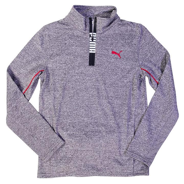 Boys 4-7 Puma Quarter-zip Track Jacket, Boy's, Size: 4, Grey (charcoal)