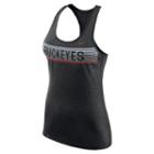 Women's Nike Ohio State Buckeyes Dri-fit Touch Tank Top, Size: Xxl, Black