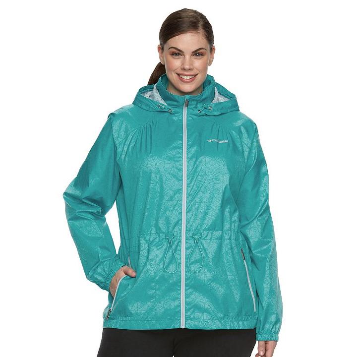 Plus Size Columbia Stone Creek Hooded Anorak Jacket, Women's, Size: 2xl, Green Oth