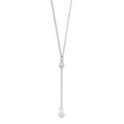 Lc Lauren Conrad Simulated Pearl Y Necklace, Women's, White