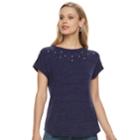 Women's Apt. 9&reg; Graphic Tee, Size: Xl, Dark Blue