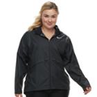 Plus Size Nike Hooded Running Jacket, Women's, Size: 2xl, Grey (charcoal)