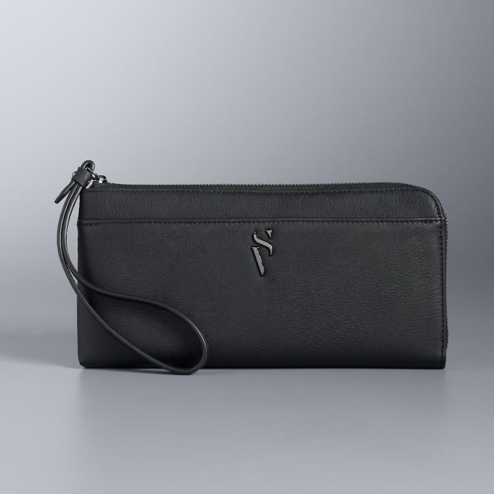 Simply Vera Vera Wang Alida Wristlet, Women's, Black