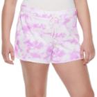 Juniors' Plus Size So&reg; French Terry Shorts, Girl's, Size: 3xl, Med Purple