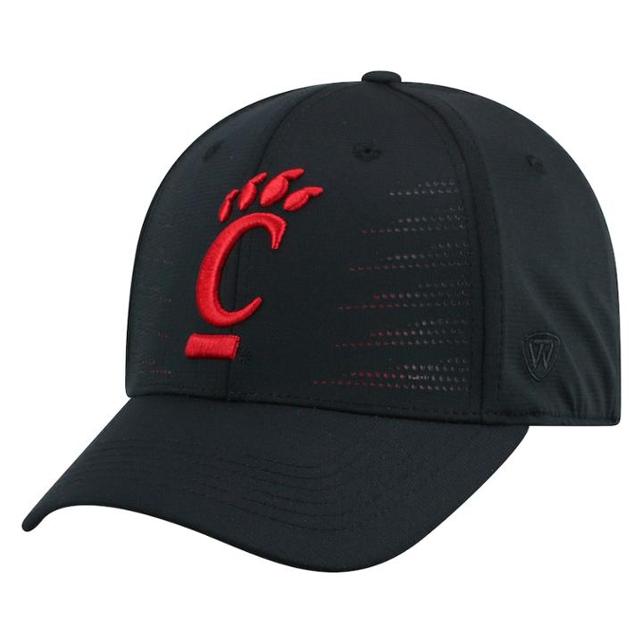 Adult Top Of The World Cincinnati Bearcats Dazed Performance Cap, Men's, Black