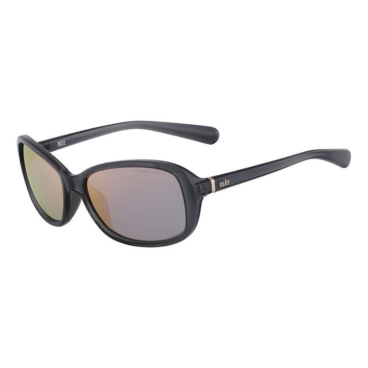 Nike Poise R Ev0885sl 57mm Rectangle Mirror Sunglasses, Women's, Black
