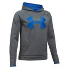Boys 8-20 Under Armour Big Logo Hoodie, Size: Large, Silver