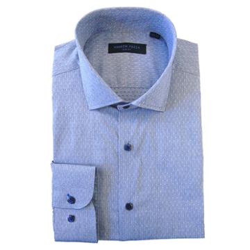 Men's Andrew Fezza Slim-fit Comfort Flex Collar Dress Shirt, Size: 16.5, Blue