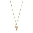 Lc Lauren Conrad Flamingo Pendant Necklace, Women's, Gold