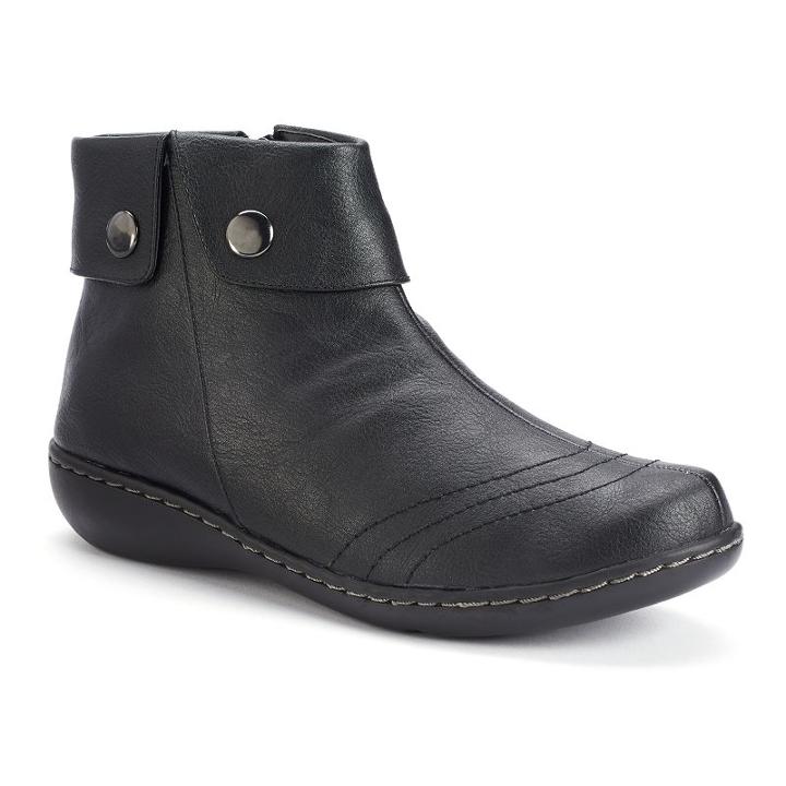 Soft Style By Hush Puppies Jerlynn Women's Ankle Boots, Size: 5.5 Med, Black
