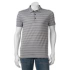 Men's Apt. 9&reg; Slim-fit Performance Polo, Size: Large Slim, Grey (charcoal)