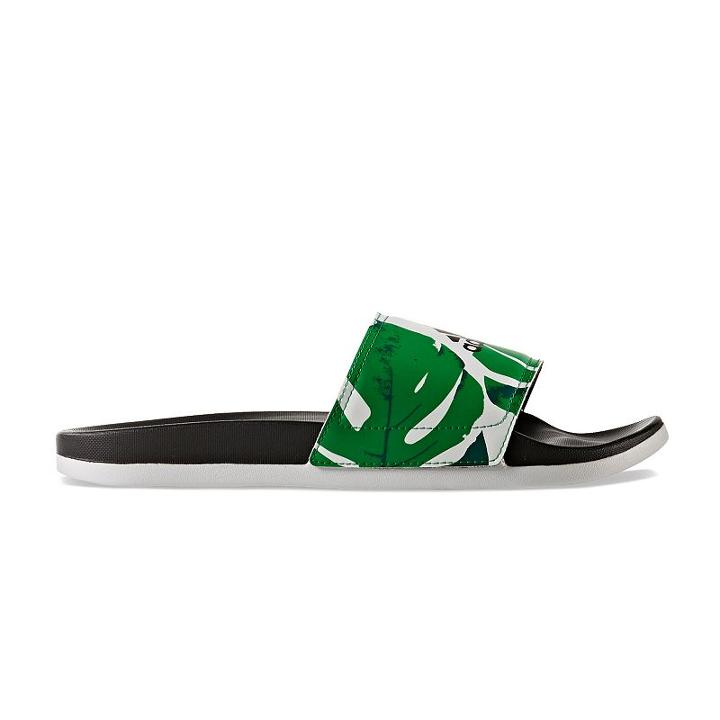 Adidas Adilette Cloudfoam Graphic Women's Sandals, Size: 8, White