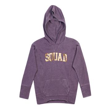Girls 7-16 Harper & Elliot Graphic Pullover Hoodie, Size: Small, Drk Purple