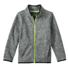 Boys 4-10 Jumping Beans&reg; Sweater Fleece Zip Jacket, Boy's, Size: 5, Black