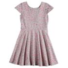 Girls 4-10 Jumping Beans&reg; Print Skater Dress, Size: 5, Light Grey