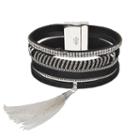 Jennifer Lopez Tassel Faux Leather Multi Strand Bracelet, Women's, Oxford