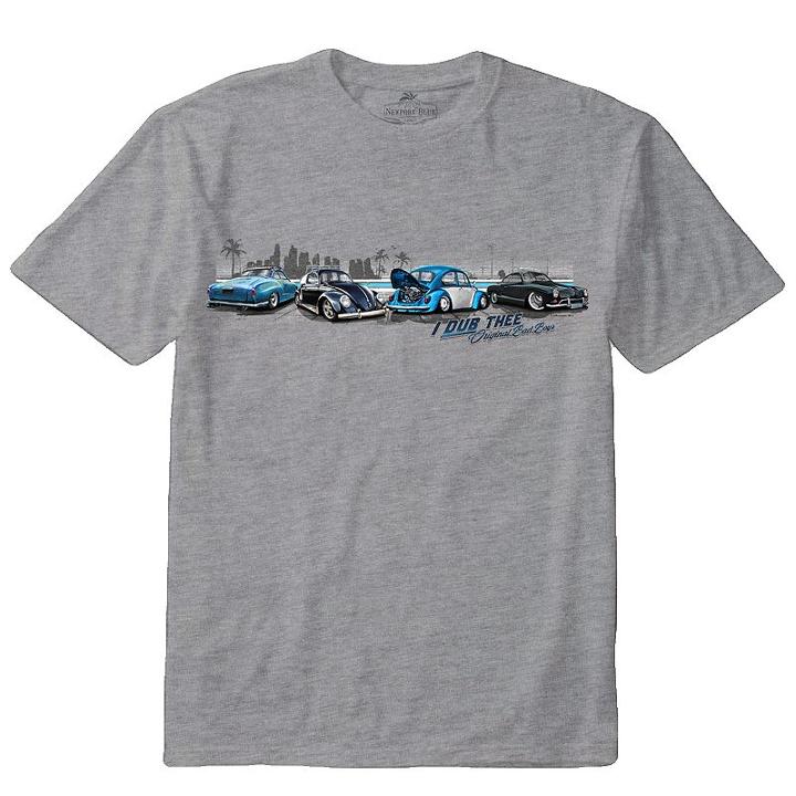 Men's Newport Blue Volkswagen I Dub Thee Original Bad Boys Tee, Size: Xxl, Light Grey