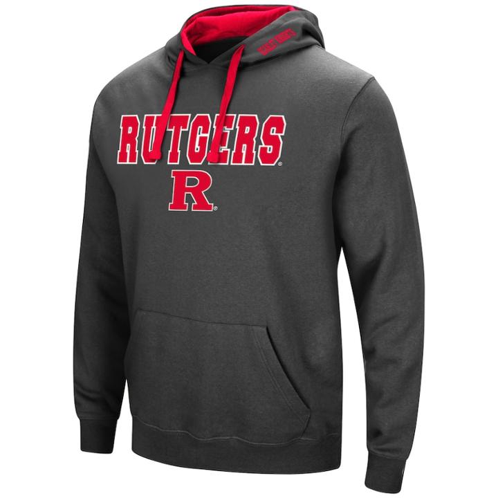 Men's Rutgers Scarlet Knights Pullover Fleece Hoodie, Size: Small, Med Red