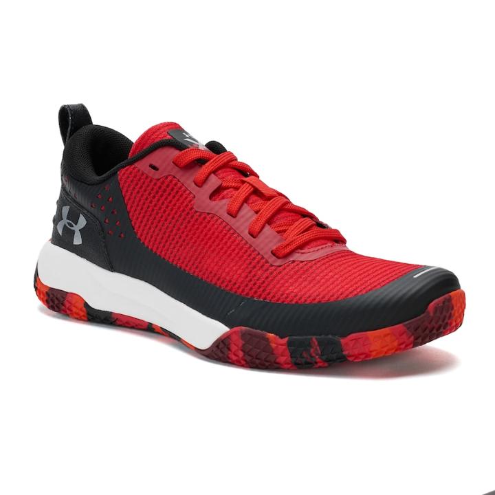 Under Armour Mainshock Grade School Boys' Sneakers, Size: 7, Red
