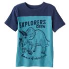 Boys 4-10 Jumping Beans&reg; Colorblock Slubbed Graphic Tee, Boy's, Size: 6, Turquoise/blue (turq/aqua)