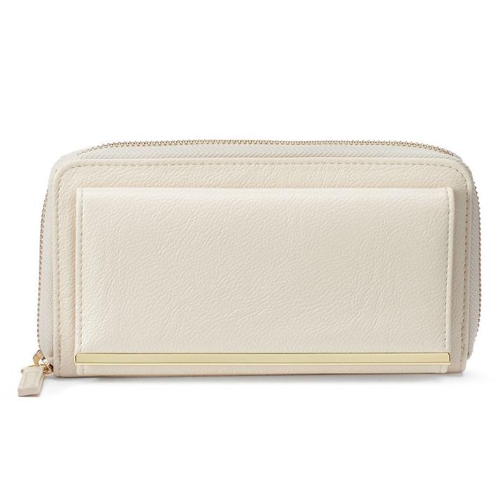 Apt. 9&reg; Downtown Safekeeper Rfid-blocking Clutch, Women's, Natural