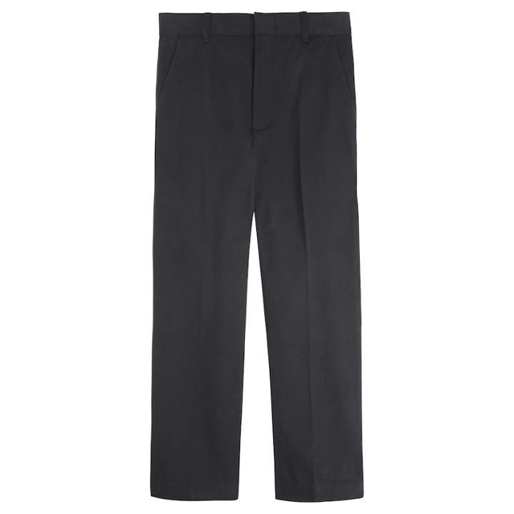 French Toast School Uniform Modern-fit Pants - Boys 8-20 Husky, Size: 12 Husky, Black