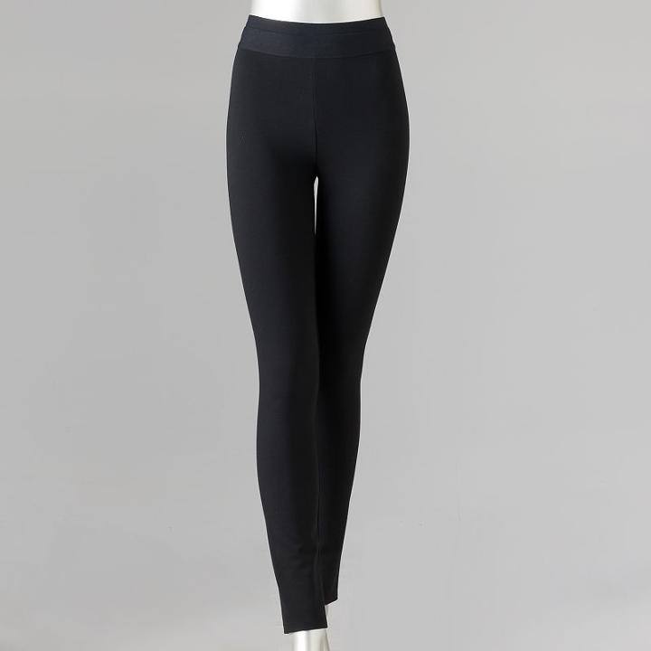 Women's Simply Vera Vera Wang Simply Separates Pull-on Skinny Pants, Size: Xl, Black
