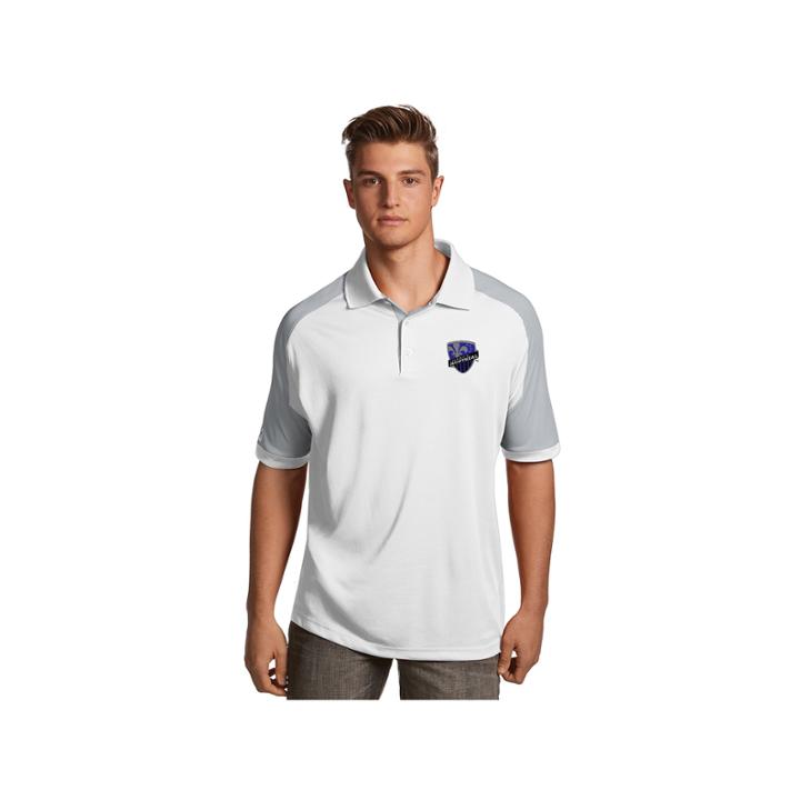Men's Antigua Montreal Impact Century Polo, Size: Large, White